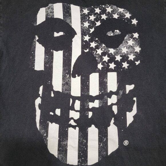 Misfits SS Black Unisex Tee American Flag Face - Size XXL - Picture 2 of 6